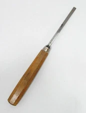 Henry Taylor England Wood Parting Carving Chisel VTG Wooden Handle