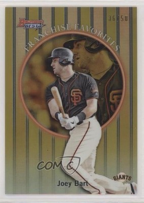 2019 Bowman's Best 1999 Franchise Favorites Gold Refractor 36/50 Joey Bart et6