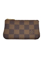 LOUIS VUITTON Pochette Cle Damier Ebene Brown PVC BRW Women's