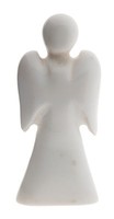 Engel Marmor Weiß 16,5 Cm Schutzengel Marmorengel Figur GlüCksbringer