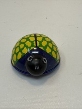 Lehmann Lili 901 Green  Yellow Tin Litho Friction Ladybug Toy