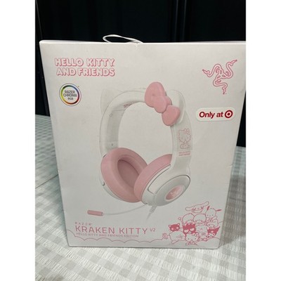 Razer Kraken Kitty V2 Hello Kitty and Friends Edition Gaming Headset Pink White
