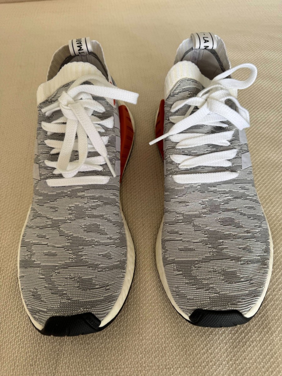 NEW adidas NMD R2 PK Primeknit White Men's Size BY9410