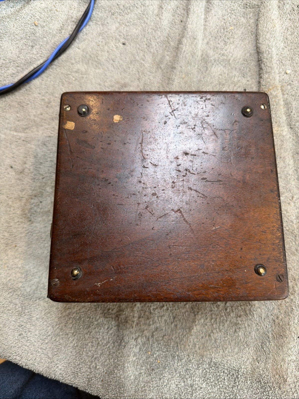 Vintage Weston Electrical 120V A.C. Voltmeter Wood Box Instrument Model 155