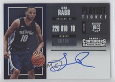 2017 Panini Contenders Rookie Variation Playoff Ticket 30/35 Ivan Rabb Auto 0i21