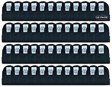 48 Units Black Beanies Bulk Thermal Winter Hat Solid Black - Winter Beanie Hats