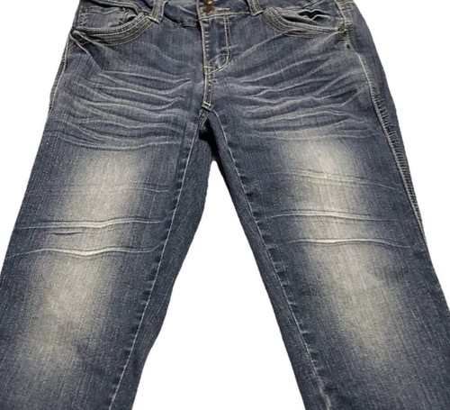 Vanilla Star ~ Women’s  ~ Blue ~ Jeans ~ Size  4 ~ Cropped ~ Denim - Picture 16 of 22