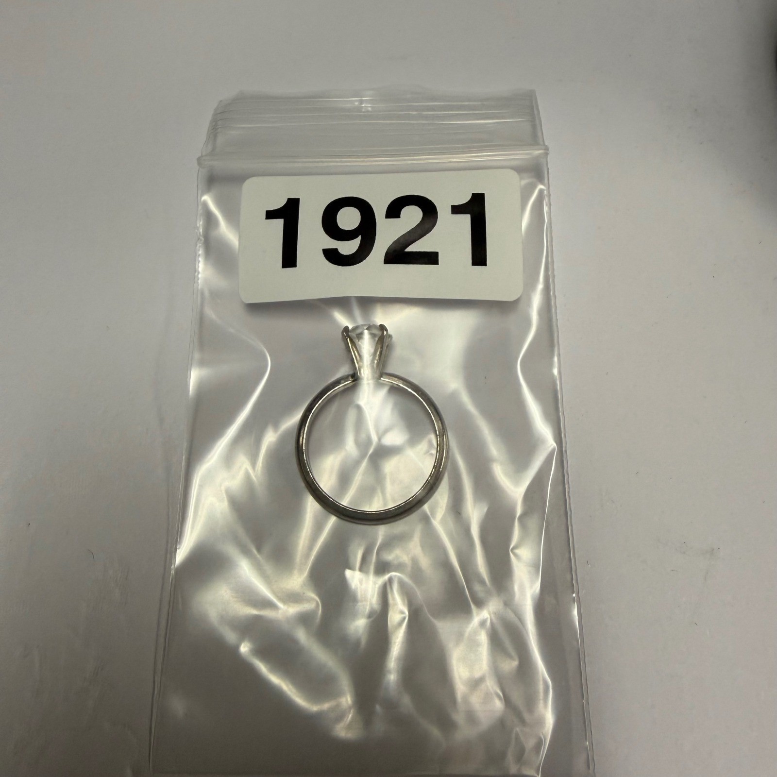 Silver Plated Solitaire Diamond Ring Round Cut En… - image 10