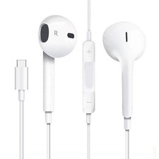 USB-C Type C Earbuds Headphones Earphones with Mic for All Type C Port Phones