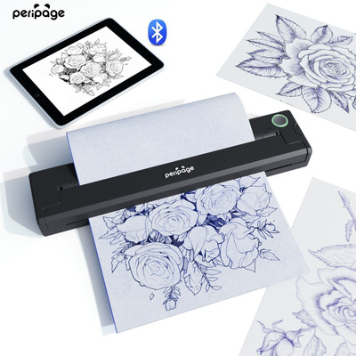 P90 Wireless Tattoo Template Printer, Thermo Tattoomaschine mit Tattoo Paper