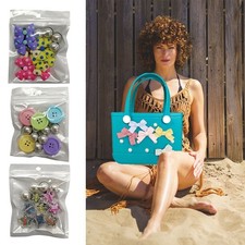 12Pcs/Set Resin Beach Bag Accessories Charms Beach Bag Decoration  for Woman