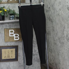 Christian Siriano Womens Cropped Pull On Ponte Pant 49010206 Black M