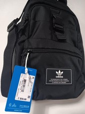 Adidas Utility 3.0 Sling Bag Black Zip Pocket...