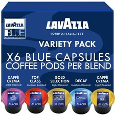 Coffee Pods Sampler, 30 Count Capsules in 5 Flavors for Espresso Lovers