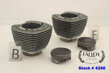 #4266 Harley Twin Cam 110 CVO Engine Cylinder Jug & Piston Set GRANITE