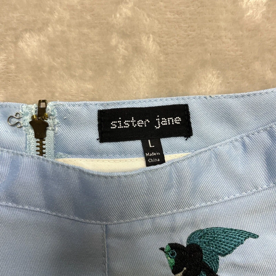 Falda para mujer Sister Jane grande azul horizonte falda corta retro usada en TV Foto 4 de 4