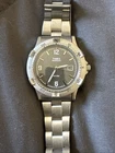 Vintage Men’s Timex Compass Diver Black Dial Silver Tone 38mm Men's Watch