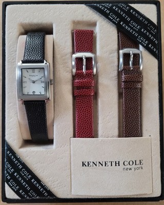 New In Box Kenneth Cole Women's Watch Set KC6004 with interchangeable bands.