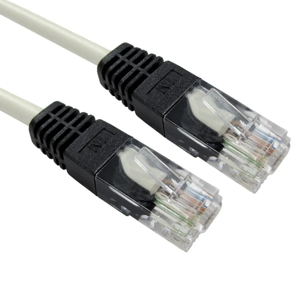 Cables Direct 15m Grey Cat5e Crossover Patch Cable - 26AWG