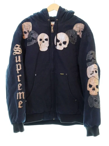 Veste noire de travail à capuche SUPREME The Great China Wall taille L occasion 202502R