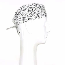 Music Notes Theme Scrub Hat