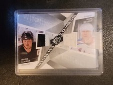 2008 09 SPX Winning Combos Dual Jersey Mark Messier Mario Lemieux NYR Penguins