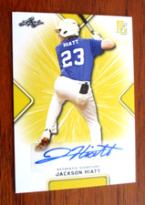 2021 Leaf Perfect Game Yellow Jackson Hiatt Autographed 16/20 #BA-JH3