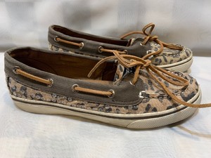 sperry top sider leopard print