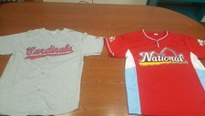 St Louis Cardinals 1956/2009 All Star Warmup SGA Replica Jersey Lot Of 2 Size XL
