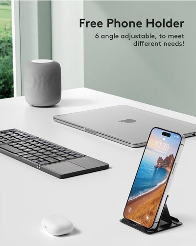 Foldable Bluetooth Keyboard with Touchpad - Samsers Portable Wireless... - Picture 5 of 7