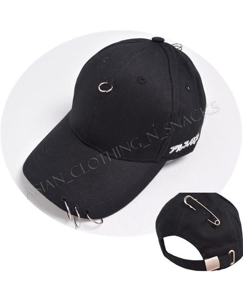 Fashion Women and Men Triple Iron Rings Cap Black/Pink/White - USA Seller