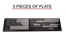 5X Aluminum Plate High Quality Small Horse Float Car Bike Boat Trailer #