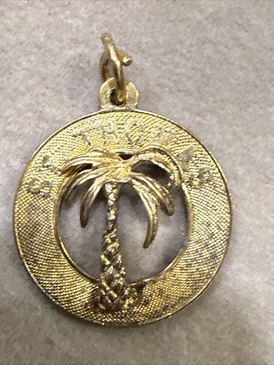 Sterling Silber 925 Thomas Jungfrau Insel Anhänger Charm 3/4'' Zoll Kreis 1311