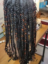Kinky Curly Braided Wig Human Hair Natural Color Curly Wigs 13x4 Lace Front 18"