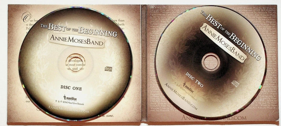 Annie Moses Band The Best Of The Beginning 2 Compact Discs CD Set Foto 3 de 4