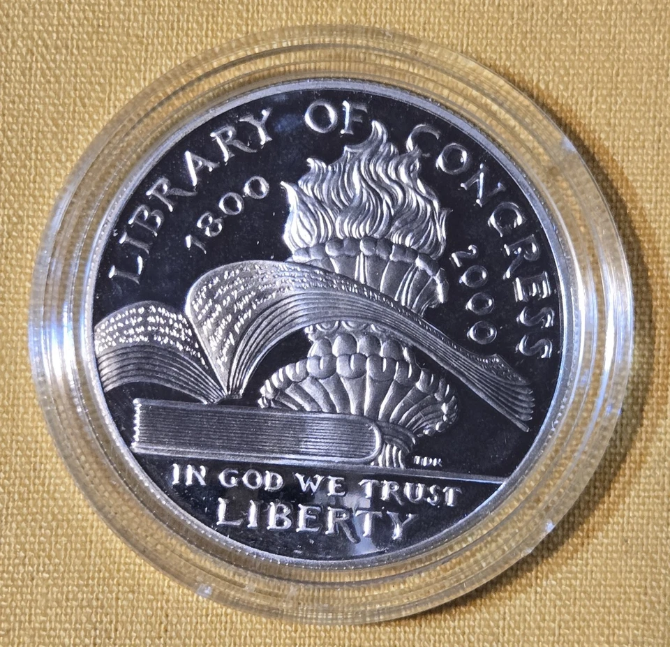 Libary Congress 1800 2000 1 Dollar Proof - Image 3 of 4