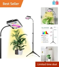 Energy-Saving 150W LED Grow Light with Flexible Stand for Indoor Plant Care