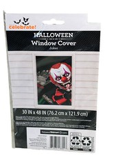 Halloween Window Cover - scary clown -30" x 48"-Joker