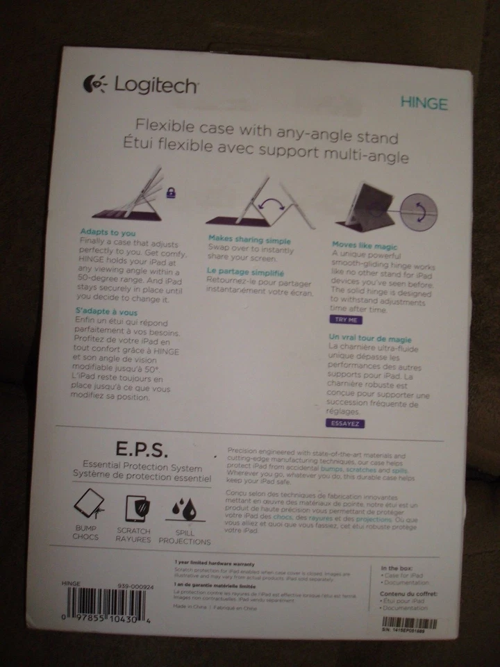 LOGITECH HINGE FLEXIBLE CASE 939-0000924 - Image 2 of 4
