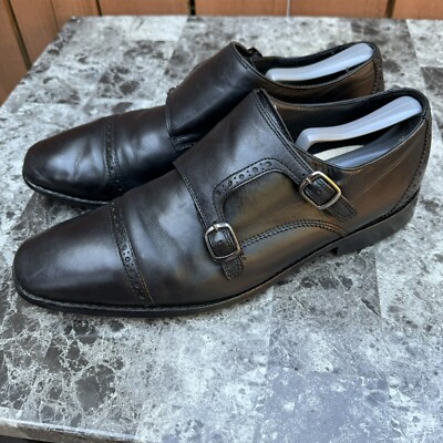 Florsheim mens black Monk Strap Dress Shoes Size 11. Rucci Cap Toe Double Monk Strap Men main image 2
