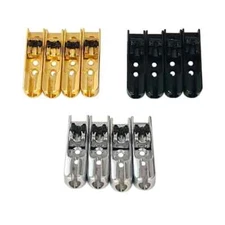 4-Pack Zinc Alloy Split Electric Bass Bridge Split Bass Tailpiece Single String