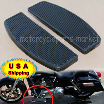 For Harley Touring Softail Rider Footboard Floorboard Foot peg Footrest Inserts 