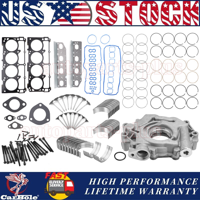 5.7L HEMI V8 Engine Re-Ring Kit with Water Pump Bearings for Jeep Dodge Ram Chrysler