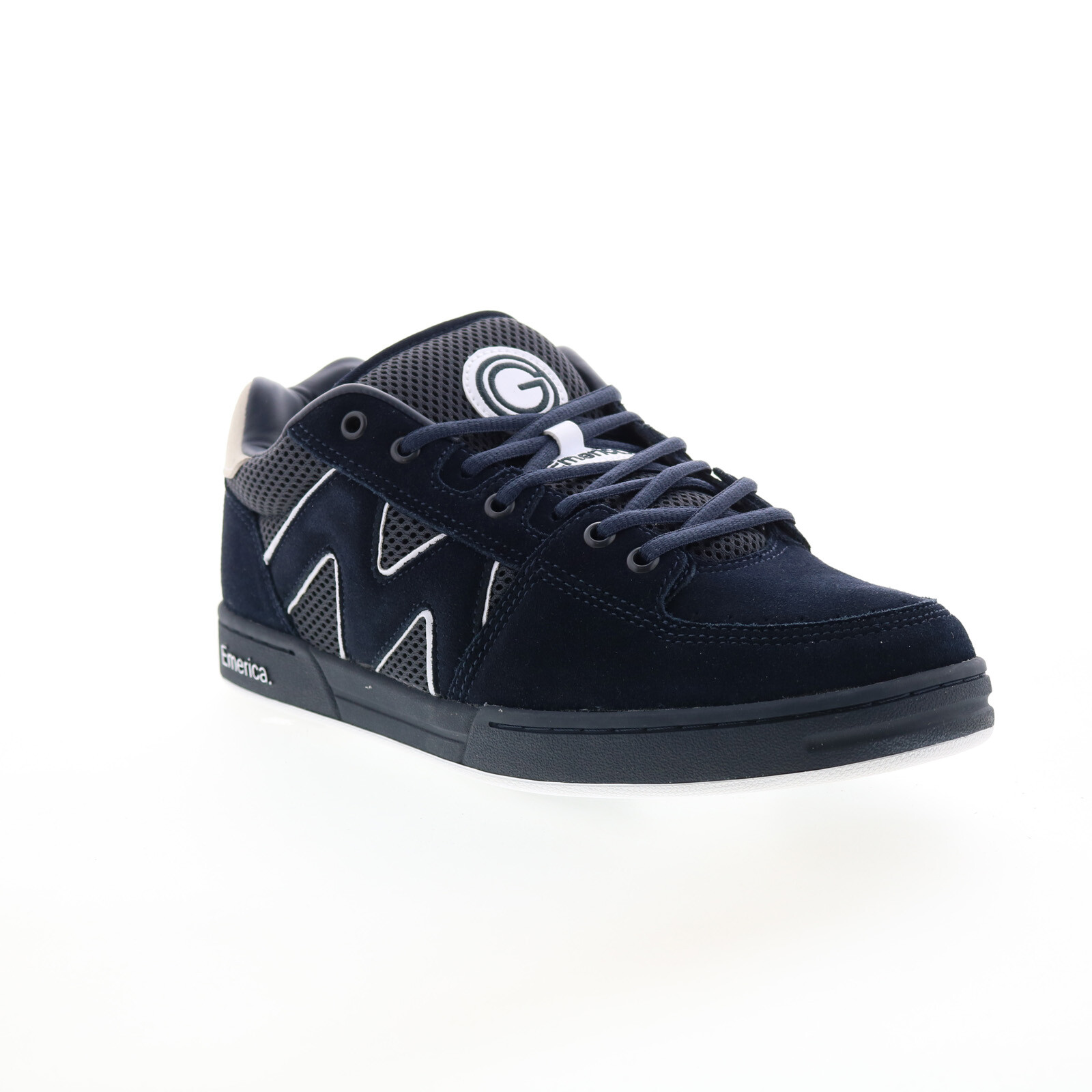 Emerica OG1 6101000152401 Mens Blue Suede Skate Inspired Sneakers