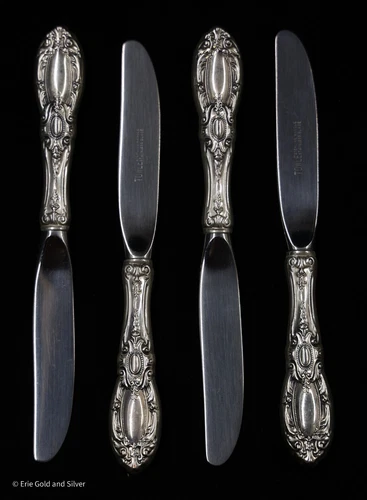 King Richard by Towle Butter Spreader Knife Sterling Silver Handle Set of 4
