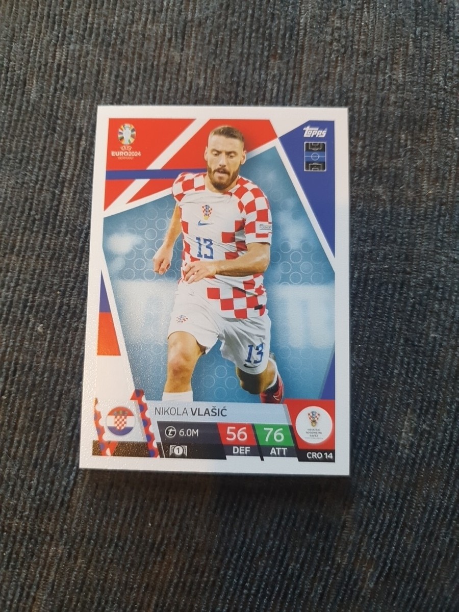 💥Topps Match Attax Euro 2024 Base Card Croatia #Cro 14 Nikola