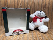 Vintage Coca-Cola Animation Collection 9" Polar Bear 1998 - Tested  Works 