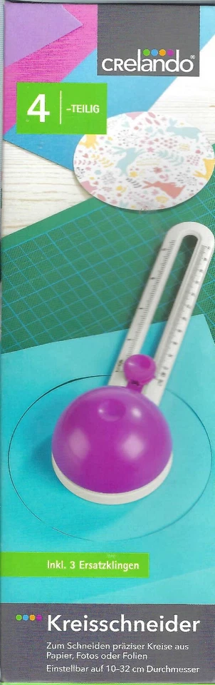 Kreisschneider 4 teilig mit 3 Ersatzklingen-Neu & OVP von Crelando