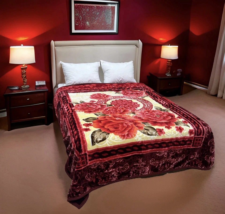 "Nueva manta reversible estilo visón de 2 lados súper suave tamaño queen 75X87"" 6,5 libras" Foto 4 de 4