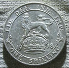 Photo of a 1918 George V Shilling from an eBay listing that sold on Jun 10, 2026